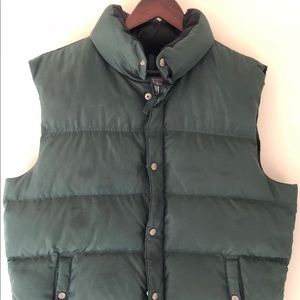 J. Crew Hunter Green Puffer Vest